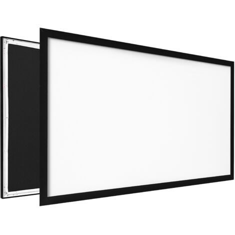 Mophorn Schermo per proiettore da 110 pollici 16:9 4K HD Telaio fisso per home theater e uso esterno