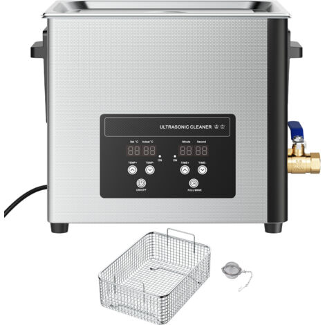 Mophorn Pulitore a ultrasuoni da 10 L, dispositivo professionale per la pulizia con cestello e display digitale, realizzato in acciaio inox da 180 W e 40 kHz, ideale per orologi, rasoi e gioielli (1/5)
