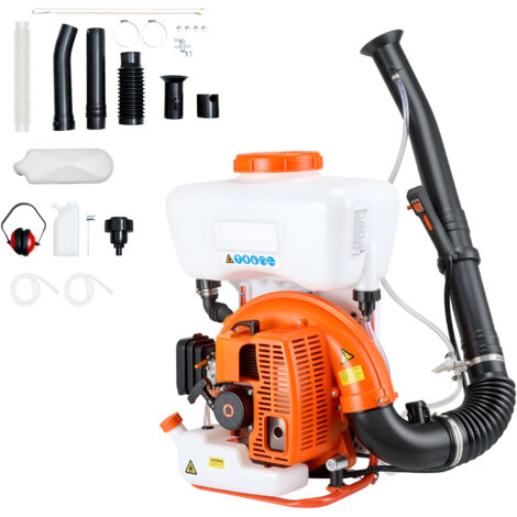 Mophorn Nebulizzatore a Zaino con Motore da 63 cc e 3 CV, Serbatoio da 16 l, Sistema di Spruzzatura per Polveri e Liquidi, Ideale per Giardinaggio e Agricoltura