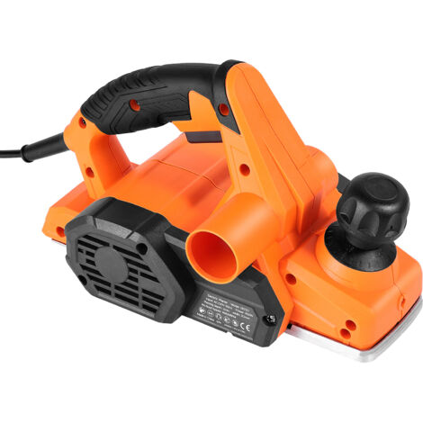 Mophorn Pialla Manuale con Larghezza di Taglio di 82 mm, Strumento Portatile da 650 W e 16800 giri/min per Lavorazione del Legno, Profondità di Taglio Regolabile, Dotata di 2 Lame