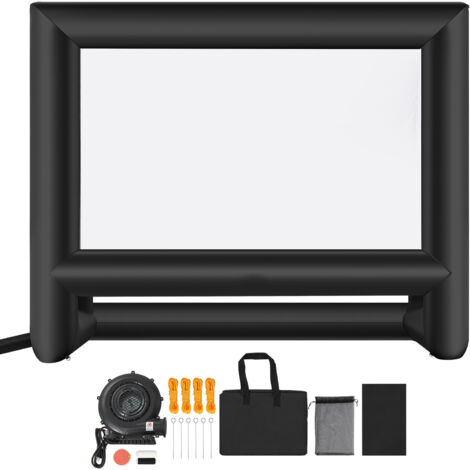 Mophorn Schermo Cinematografico Gonfiabile 4130 x 2000 x 3300 mm, Lavabile in Tessuto 600D con Borsa per il Trasporto, Formato 16:9, Ideale per Proiezioni di Film all'Aperto e Eventi