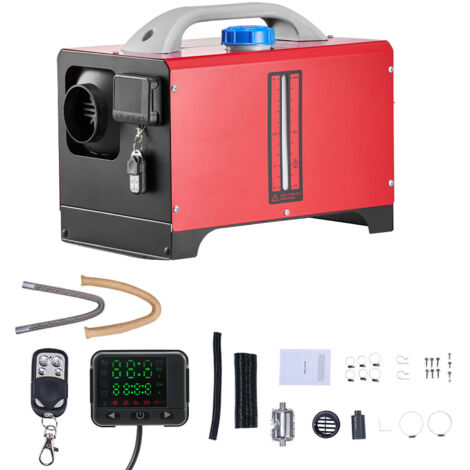 Mophorn Riscaldatore d'Aria Diesel 8 kW DC12-24 V, Riscaldamento Veloce con Telecomando e Schermo LCD Nero, Silenzioso, Avviso Vocale, Funzione di Preriscaldamento per Camper e Camion