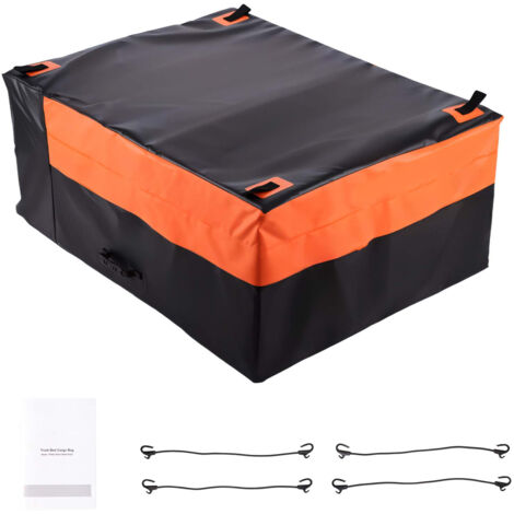 Mophorn Borsa da Carico per Cassone di Camion 1300 x 1020 x 555 mm, Borsa Resistente con 4 Corde Elastiche e Ganci, Compatibile con Diversi SUV e Pick-up
