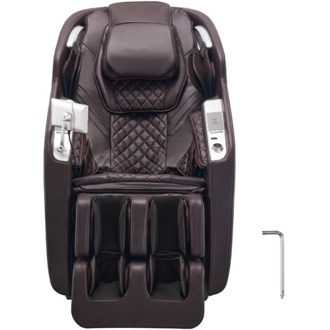 Mophorn Sedia da Massaggio con Pista SL, Poltrona Reclinabile a Gravità Zero per il Corpo Intero, Poltrona Massaggiante 4D con Controllo Vocale AI, Funzione Riscaldamento, 36 Airbag, Schermo LCD (1/5)