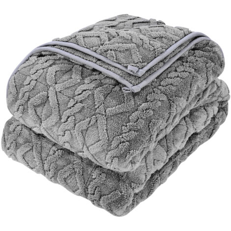 Mophorn Coperta ponderata per letto, coperta pesante traspirante e rinfrescante con perle di vetro, favorisce un sonno più rilassante, colore grigio, 1524 x 2032 mm ±40 mm, peso circa 9,2 kg (1/5)
