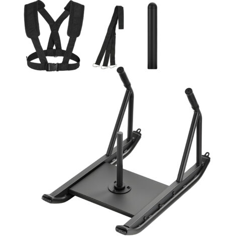 Mophorn Slitta per pesi in acciaio,attrezzo per allenamento di forza e fitness ideale per migliorare la velocità e le prestazioni atletiche,compatibile con dischi da 25 e 51mm,dotata di maniglia,nero (1/5)