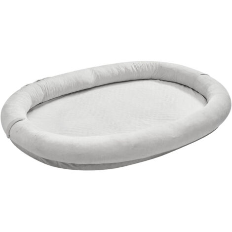 Mophorn Cuccia per Animali Domestici 1780 x 1200 x 240mm,Tessuto in Peluche Corto,Adatta a Cani di Grandi Dimensioni,con Tasca Laterale, Maniglia e Cerniera, Sfoderabile e Lavabile in Lavatrice,Grigio (1/5)