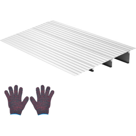 Mophorn Rampa modulare regolabile in alluminio 423 x 864 x 87 mm, con capacità di carico fino a 360 kg, ideale per scale domestiche, scooter e ausili per la deambulazione (1/5)