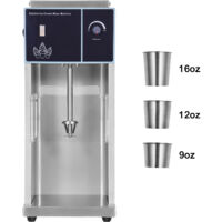 Mophorn Frullatore per Gelato 400 W Macchina per Gelato in Acciaio Inossidabile 304 ad Alta Velocita, 4200 Giri/Min Regolazione Continua della Velocita, 3 Tazze Manuali, Prepara Vari Gusti di Gelato
