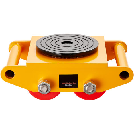 Mophorn Machinery Skate Dolly 13.200 LBS/6T Industrial Mover Heavy Duty Carbon Steel Moving Skate 4 PU Wheels 360° Rotation Non-Slip Cap per magazzino officina fabbrica