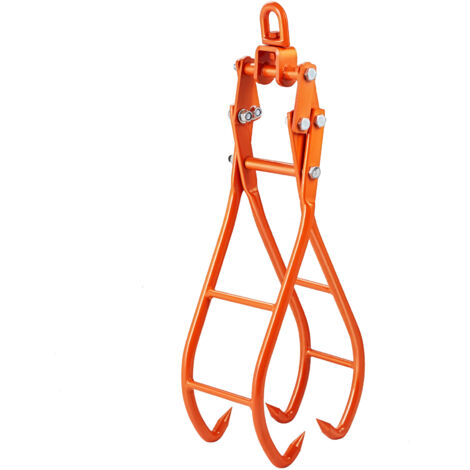 Mophorn Pinza per legname, Pinza per tronchi a 4 artigli da 36", Pinza per sollevamento tronchi in acciaio rotante, Design ad artiglio d'aquila, Capacità 1500 kg/3307, Per trattori, ATV