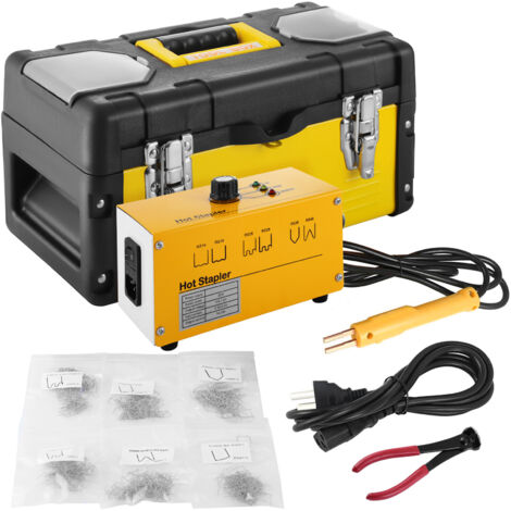 Mophorn 220V saldatrice di plastica Kit di riparazione cucitrice a caldo 600 punti 3 impostazioni di calore