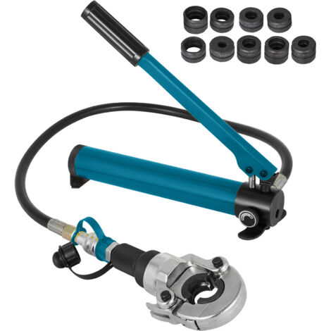 Mophorn Pinza a pressare idraulica 6T V12-28 mm TH16-32 mm, pinza a V/TH per tubi, pinza a mano con testa girevole a 360° per tubi compositi PEX PE-X PB, giallo