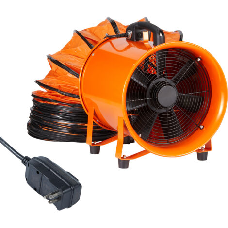 Mophorn Ventilatore Portatile, 900W Aspiratore Estrattore deAria Condotto Industriale Diametro 406,4 mm, Tubo Flessibile 5 m Volume deAria 8792 m3/h 2 Marce per Aspirare Polvere Fumo Impermeabile IP44
