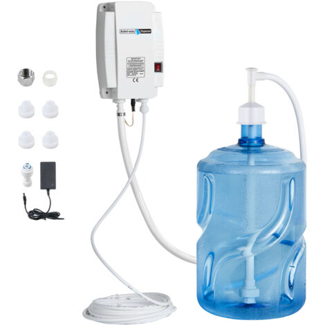 Mophorn Sistema de bomba para dispensador de agua embotellada de 5 galones de, bomba automática para jarra de agua eléctrica, entrada única, para cafetera, refrigerador, máquina de hielo