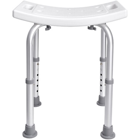 Mophorn Silla de Ducha, Altura Regulable con Asas Incorporadas, Banco Antideslizante, Taburete para bañera, Soporte para Asiento, 158,8 kg, Ideal para Personas Mayores/discapacitadas