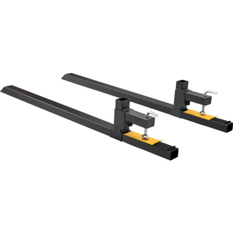 Mophorn Abrazadera en horquillas para paletas, capacidad de 2000 libras, horquillas para cubos de tractor de servicio pesado de 60, accesorio de cargador frontal para cubo de cargador, minicargador, i