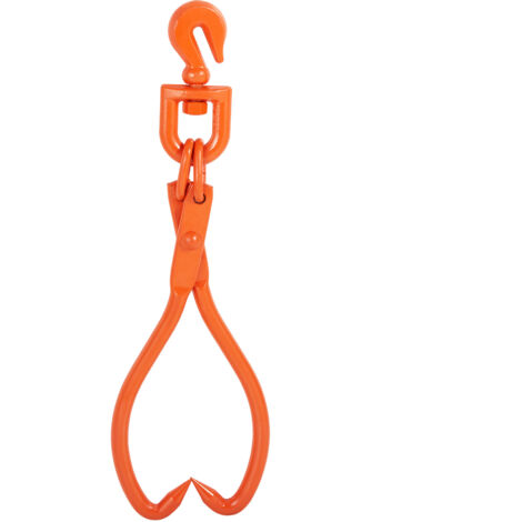 Mophorn Pinzas para Arrastrar Troncos 457,2 mm Pinzas de Elevación para Troncos Ganchos 2 Garras Capacidad de Carga de 350kg Pinzas para Levantar Troncos de Acero para Manipulación,Arrastre,Transporte