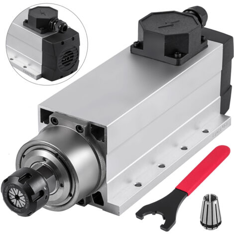 Mophorn Motor de husillo refrigerado por aire 4KW 2220V ER25, motor de fresado y grabado CNC, refrigeración por aire, alta potencia, para máquinas CNC (1/5)