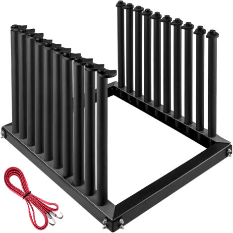 Mophorn Soporte para parabrisas de 5 plazas, soporte de acero para parabrisas de camión, soporte para ventana automotriz de 24 pulgadas de altura, con almohadilla de PVC y acolchado de espuma