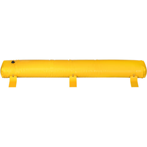 Mophorn Barrera contra inundaciones , 12 pies de largo x 12 pulgadas de alto Tubos de desviación de agua de PVC, Alternativa de sacos de arena reutilizables para el hogar, el garaje, Protección eficaz