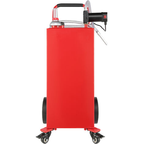 Mophorn Tanque de Combustible Portátil de 30 galones, 23,5 L/min, 180 W con Ruedas de Bomba Electrica, Transferencia de Combustible para Máquina de Aceite Lubricante Diesel, Barco, Motocicleta