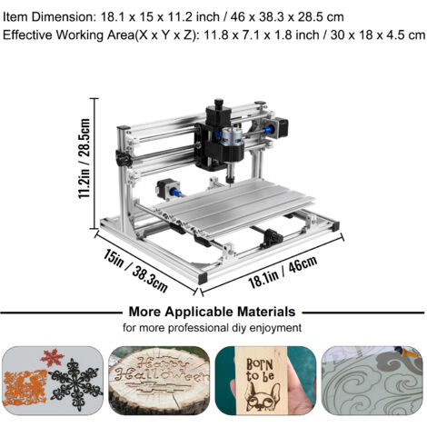 Máquina De Grabado CNC 3018 DIY, Tablero De Control GRBL, Máquina