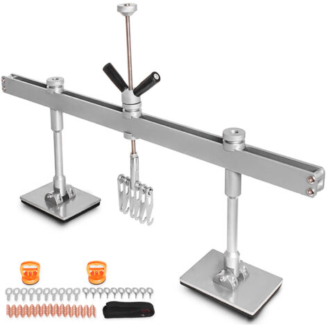Mophorn Kit de extracción de abolladuras para automóviles , palanca de 85 cm con 6 ganchos de garra, herramientas de eliminación de abolladuras sin pintura para reparación de carrocerías de