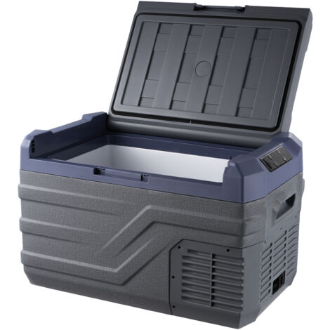 Mophorn Nevera de Compresión Portátil 30 L Mini Nevera para Coche 12/24V CC y 100-240V CA Caja Enfriadora de Zona Única Temperatura Ajustable de -20°C a 20°C para Camión Barco Casa Camping