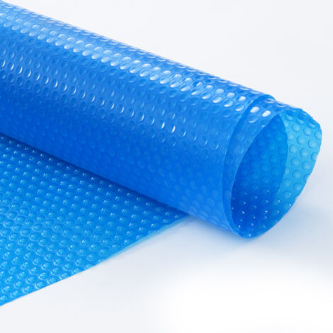 Mophorn Cubierta Solar para Piscina Manta Solar redonda de Radio de 3,05 m para Piscinas Cubierta Solar para Piscina Enterrada Sobre el Suelo Cubiertas Solares de Color Azul de 15 mil para Piscinas