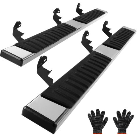 Mophorn 2 estribos de 6.5 pulgadas compatibles con Dodge Ram 1500/2010-2023 Ram 2500/3500 2009-2018 (incluye 2019-2023 Classic), barras laterales de acero inoxidable 201, capacidad de carga 500 libras (1/5)