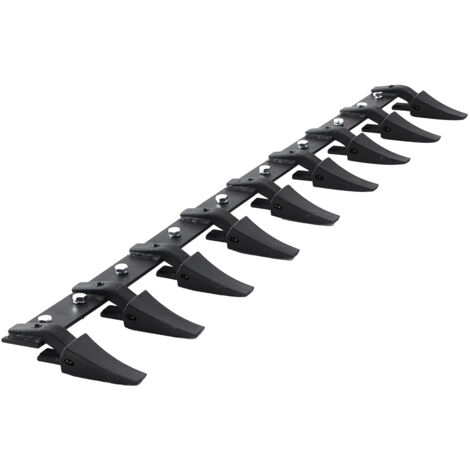Mophorn Barra de Dientes para Cucharón de Tractor 1800 mm Barra de 9 Dientes para Cargador Tractor Compacto Carga de 2000 kg Atornillada para Excavación Eficiente del Suelo y Protección del Cucharón (1/5)