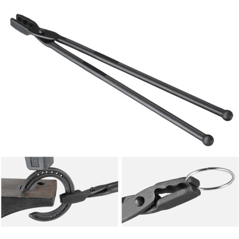 Mophorn Pinzas de Herrero de Acero al Carbono Pinzas de Forja Duraderas con Mandíbula de Lobo 46 cm Mango Largo Buen Agarre Operación Segura Equipo de Herrería para Taller de Artesanía de Herrería