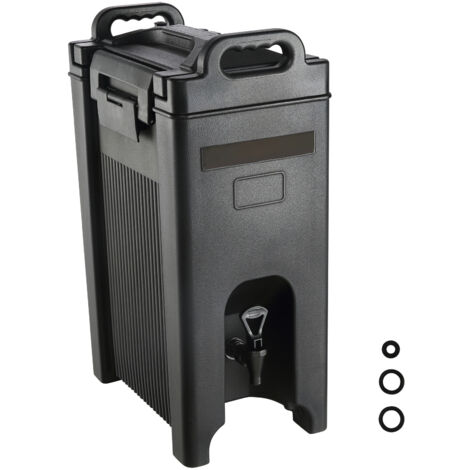 Mophorn Dispensador de Bebidas aislado de 18,9 L Dispensador de Agua Fría y Caliente No Electrico Almacenamiento de 10 H Contenedor Aislado con Grifo Portátil Alimentos de LDPE para Camping Catering