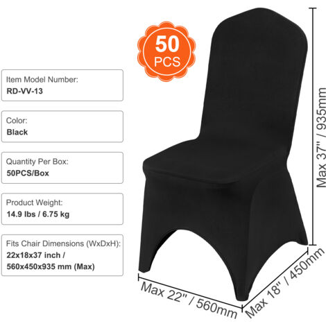 UFC Cinturon Fundas De Silla Para Bodas - De Spandex Elástico, Color Blanco Marfil O Negro - Ajuste Universal Para Sillas Plegables Cubiertas Sillas Blanco Marfil Negro