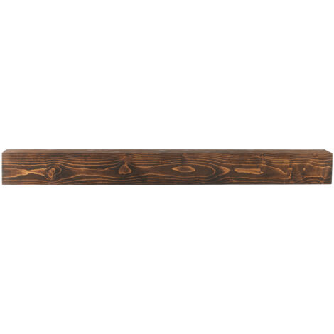 Mophorn Repisa para chimenea , 84" x 8" x 6", capacidad de peso de 50 lb, repisa de madera natural para sobre chimenea, estante flotante de granja montado en la pared, repisa de chimenea hecha a mano