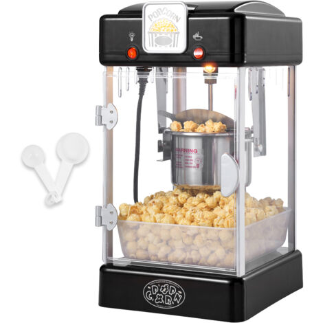 Mophorn Máquina para hacer palomitas de maíz, 300 W, hervidor de 2,5 oz, prepara 4 cuartos de galón por tanda, máquina para hacer palomitas de maíz de sobremesa