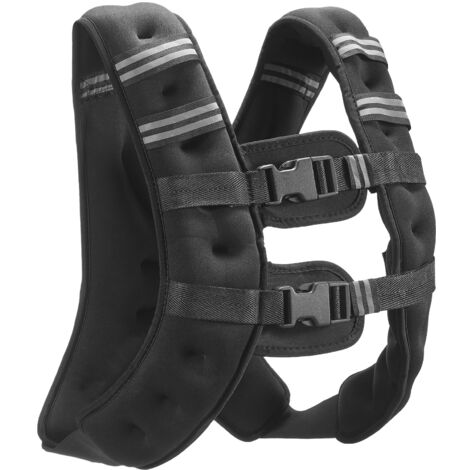 Mophorn Chaleco con peso, 16 libras, ajustable, con rayas reflectantes, para hombres y mujeres, entrenamiento de fuerza, running, fitness (1/5)