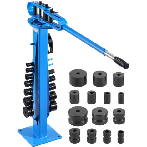 Mophorn Dobladora de tubos manual, diámetro exterior máximo de 2" con 14 matrices de doblado, 200° de alta resistencia para tubos de cobre, aluminio y hierro