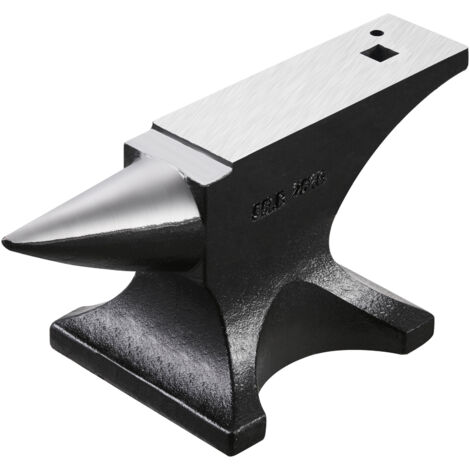 Mophorn Yunque de un solo cuerno, acero fundido de 55 libras, alta dureza para trabajar metales, con base estable y encimera grande para una forja eficiente
