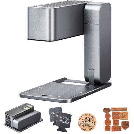 Mophorn Grabador láser portátil, 600 mm/s de alta velocidad, máquina de corte y grabado manual de 5 W, kit de bricolaje para metal, madera, cuero, acrílico y vidrio