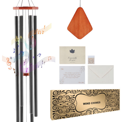 Carillon A Vento Classico Da 86,4 Cm Con Acchiappasole A Rombo - Decorazione Da Giardino