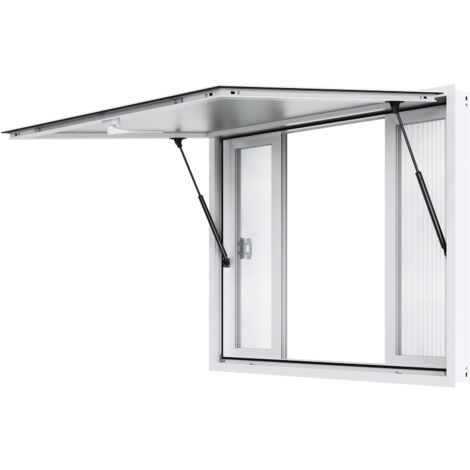 Mophorn Ventana de concesión para camiones de comida, ventana de servicio de aleación de aluminio de 48" x 36", hasta 85 grados, cuenta con 4 ventanas corredizas (1/5)