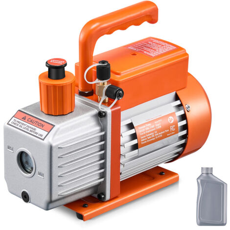 Mophorn Bomba de vacío de 3,5 CFM, paletas rotativas de una etapa, kit de bomba de vacío de CA para R134a R22 R410a, mantenimiento de aire acondicionado automotriz y desgasificación de resina