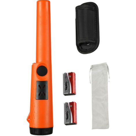 Mophorn Detector de metales Pinpointer, impermeable, profundidad de 1,96", 3 modos, con funda, bolsa impermeable y batería de 9 V, adecuado para adultos y niños