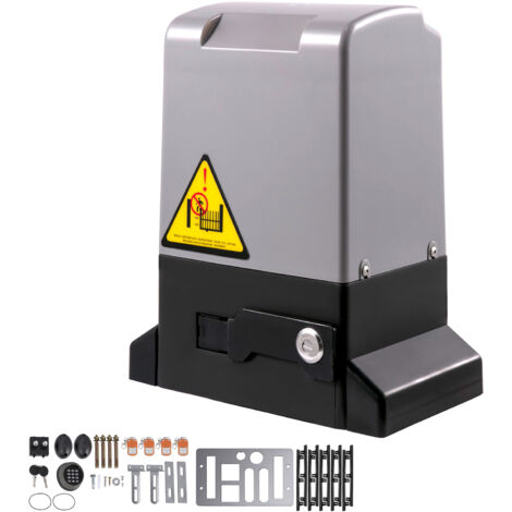 Mophorn Abridor de Puerta Corredera 1800 kg Abridor de Puerta Automático 5 m con 4 Mandos a Distancia y Control de APP para Entrada Rodante Kit de Sistema de Seguridad para Operador de Puerta