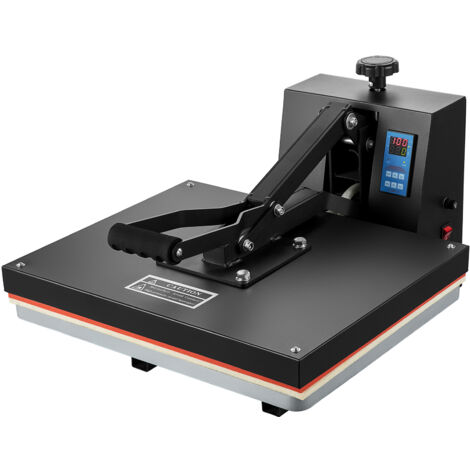 Mophorn Prensa de Calor Negro 406x510 mm Máquina de Sublimación Textil 1700 W Calentamiento Rápido Prensa de Calor por Transferencia por Sublimación Digital e Industrial para Camiseta, Bolso, Almohada