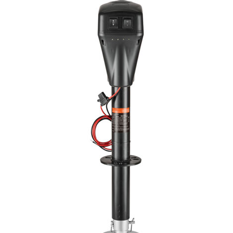 Mophorn Gato eléctrico para remolque, capacidad de 5000 lb, gato eléctrico de lengüeta para vehículos recreativos de alta resistencia con conector de 2 vías (1/5)