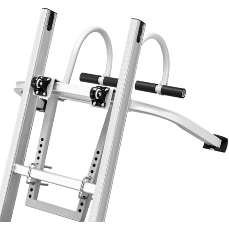 Mophorn Estabilizador de escalera, gancho separador de escalera de pared extensible 2 en 1. Accesorios para escalera de caballete para uso horizontal y vertical. Barra en T de acero resistente