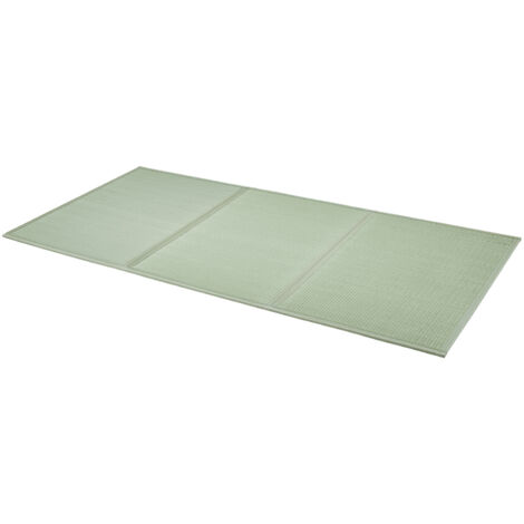 Mophorn Tatami japonés plegable de tamaño doble, colchón de hierba de junco natural, futón de suelo antideslizante para dormir, meditar y hacer yoga con aroma fresco